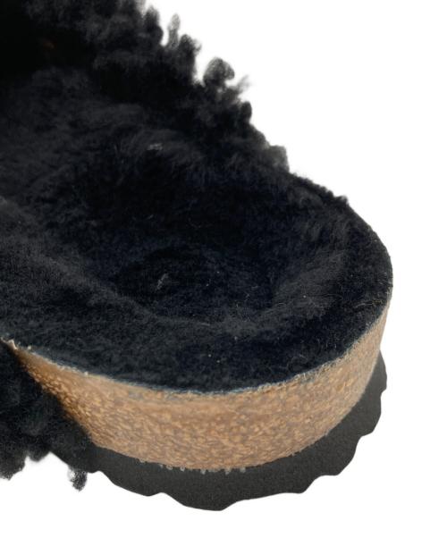 BIRKENSTOCK（ビルケンシュトック）BIRKENSTOCK (ビルケンシュトック) Boston Big Buckle Teddy Rivet logo OS ブラック サイズ:UK 3.5の古着・服飾アイテム