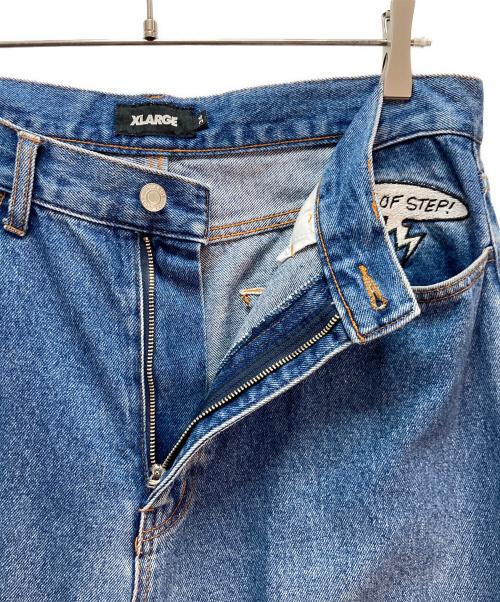 X-LARGE（エクストララージ）X-LARGE (エクストララージ) EMBROIDERY RAVE DENIM インディゴ サイズ:34inchの古着・服飾アイテム