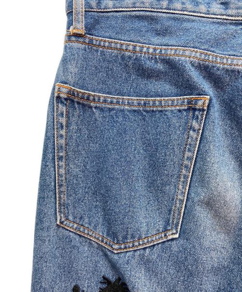 X-LARGE（エクストララージ）X-LARGE (エクストララージ) EMBROIDERY RAVE DENIM インディゴ サイズ:34inchの古着・服飾アイテム