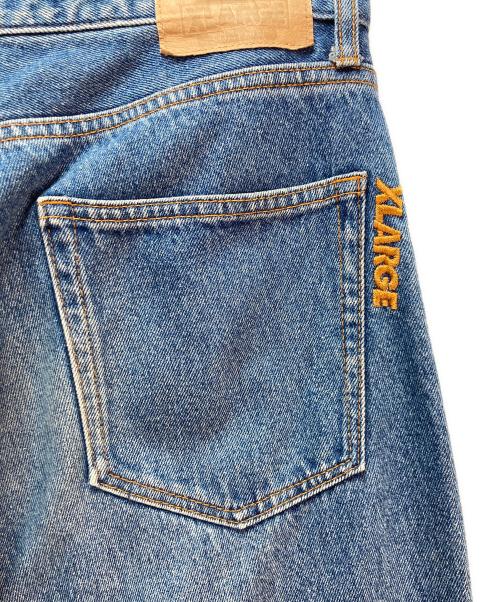 X-LARGE（エクストララージ）X-LARGE (エクストララージ) EMBROIDERY RAVE DENIM インディゴ サイズ:34inchの古着・服飾アイテム