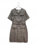 HER LIP TOハーリップトゥ）の古着「Classic Tweed Mini Dress」｜ブラック