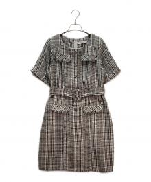 HER LIP TO（ハーリップトゥ）の古着「Classic Tweed Mini Dress」｜ブラック