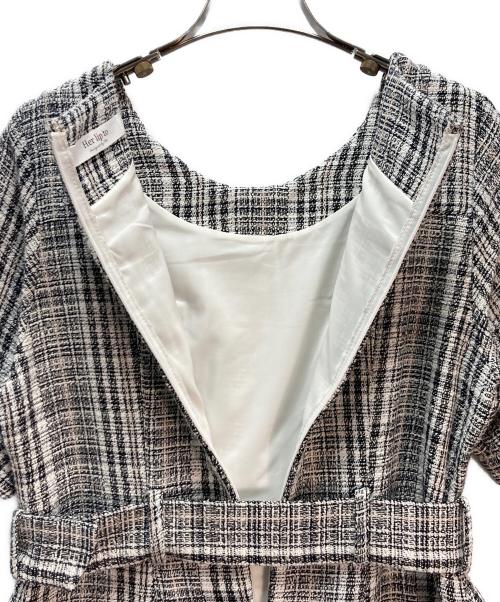 HER LIP TO（ハーリップトゥ）HER LIP TO (ハーリップトゥ) Classic Tweed Mini Dress ブラック サイズ:Mの古着・服飾アイテム