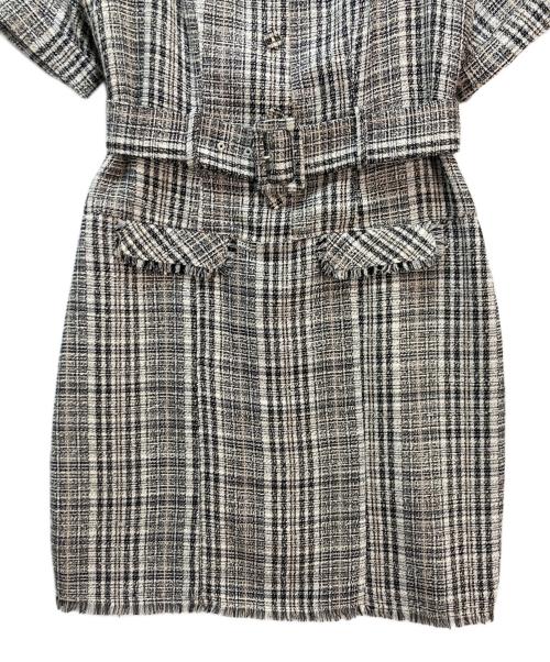 HER LIP TO（ハーリップトゥ）HER LIP TO (ハーリップトゥ) Classic Tweed Mini Dress ブラック サイズ:Mの古着・服飾アイテム