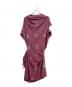 Vivienne Westwood RED LABEL (ヴィヴィアンウエストウッドレッドレーベル) 変形ドレープ オーブドットワンピース レッド サイズ:2：8000円