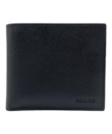 中古・古着通販】PRADA (プラダ) PRADA 2つ折り財布 ブラック