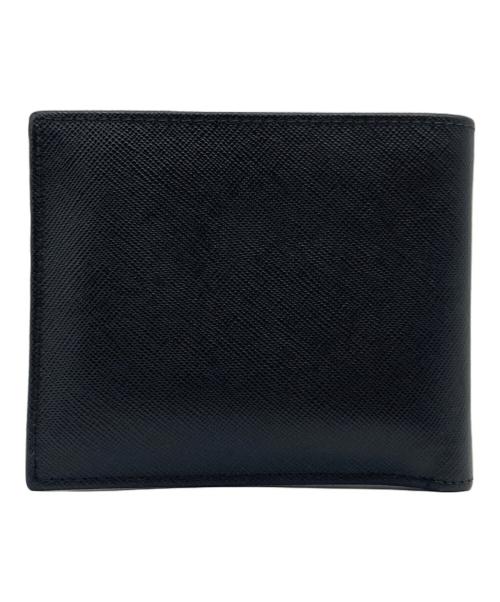 PRADA（プラダ）PRADA (プラダ) PRADA 2つ折り財布 ブラックの古着・服飾アイテム