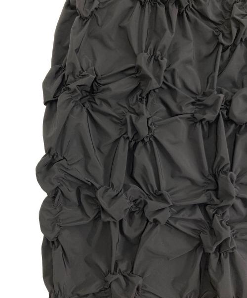 machatt（マチャット）machatt (マチャット) シャーリングタフタロングスカート ブラック サイズ:Fの古着・服飾アイテム