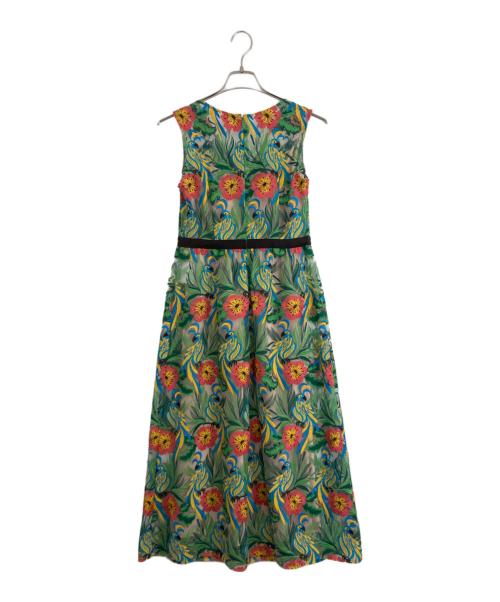 GRACE CONTINENTAL（（グレースコンチネンタル）GRACE CONTINENTAL (グレースコンチネンタル) ボタニカルパロットワンピース グリーン サイズ:36の古着・服飾アイテム
