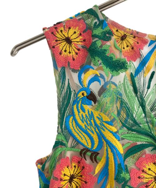 GRACE CONTINENTAL（（グレースコンチネンタル）GRACE CONTINENTAL (グレースコンチネンタル) ボタニカルパロットワンピース グリーン サイズ:36の古着・服飾アイテム