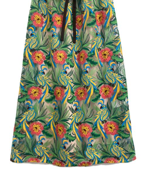 GRACE CONTINENTAL（（グレースコンチネンタル）GRACE CONTINENTAL (グレースコンチネンタル) ボタニカルパロットワンピース グリーン サイズ:36の古着・服飾アイテム