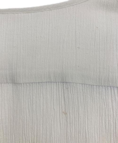 GRACE CONTINENTAL（グレースコンチネンタル）GRACE CONTINENTAL (グレースコンチネンタル) GRACE CONTINENTAL サークル刺繍トップス ホワイト×ブルー サイズ:36の古着・服飾アイテム