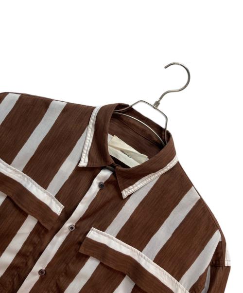 TODAYFUL（トゥデイフル）TODAYFUL (トゥデイフル) Stripe Pocket Shirts ブラウン サイズ:Fの古着・服飾アイテム