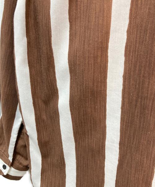 TODAYFUL（トゥデイフル）TODAYFUL (トゥデイフル) Stripe Pocket Shirts ブラウン サイズ:Fの古着・服飾アイテム