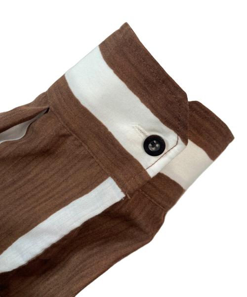 TODAYFUL（トゥデイフル）TODAYFUL (トゥデイフル) Stripe Pocket Shirts ブラウン サイズ:Fの古着・服飾アイテム