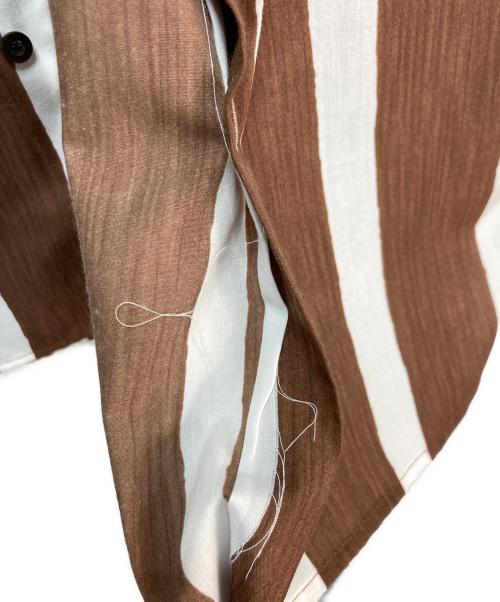 TODAYFUL（トゥデイフル）TODAYFUL (トゥデイフル) Stripe Pocket Shirts ブラウン サイズ:Fの古着・服飾アイテム