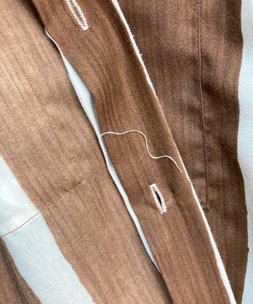 TODAYFUL（トゥデイフル）TODAYFUL (トゥデイフル) Stripe Pocket Shirts ブラウン サイズ:Fの古着・服飾アイテム