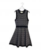 Kate Spadeケイトスペード）の古着「mod plaid sweater dress」｜ブラック