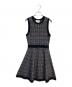 Kate Spade（ケイトスペード）の古着「mod plaid sweater dress」｜ブラック