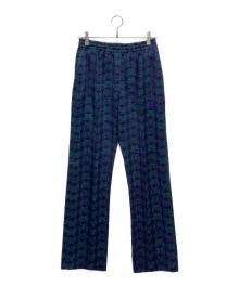 Needles（ニードルズ）の古着「Track Pant-Papillon Poly Jq.」｜パープル×グリーン