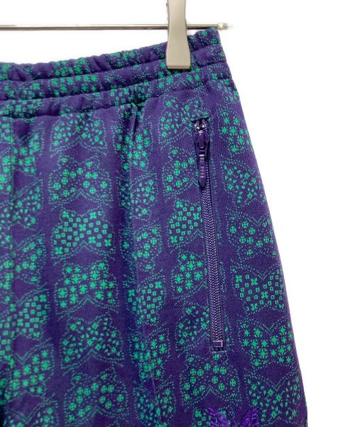 Needles（ニードルズ）Needles (ニードルズ) Track Pant-Papillon Poly Jq. パープル×グリーン サイズ: XSの古着・服飾アイテム