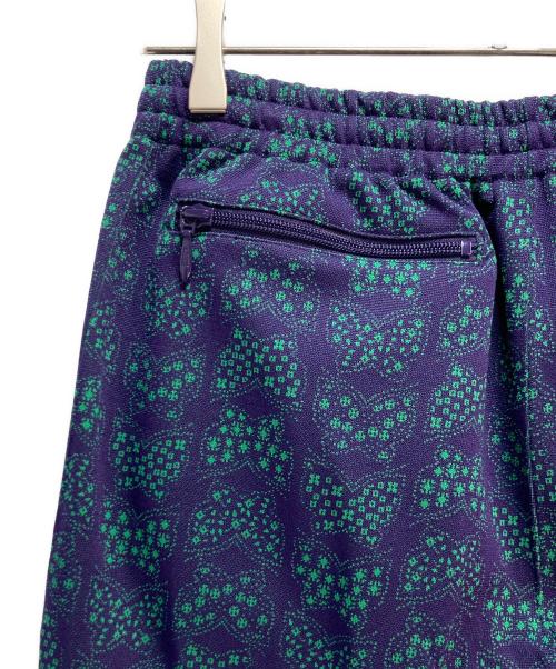 Needles（ニードルズ）Needles (ニードルズ) Track Pant-Papillon Poly Jq. パープル×グリーン サイズ: XSの古着・服飾アイテム