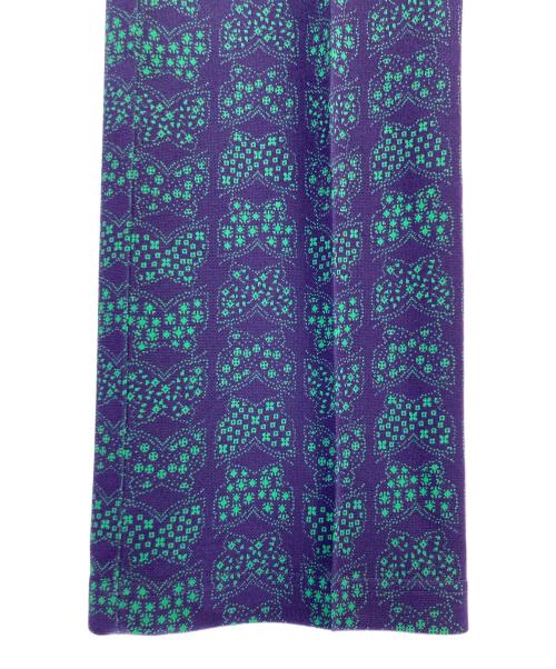 Needles（ニードルズ）Needles (ニードルズ) Track Pant-Papillon Poly Jq. パープル×グリーン サイズ: XSの古着・服飾アイテム