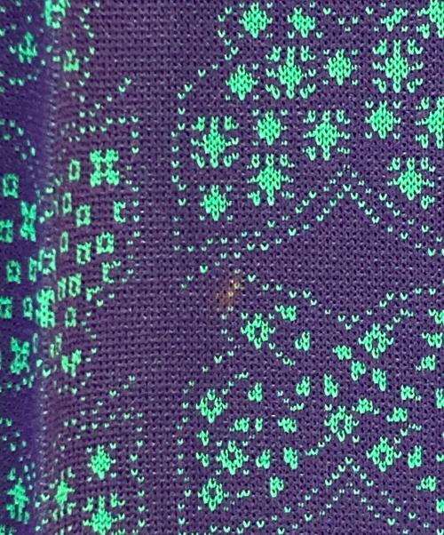 Needles（ニードルズ）Needles (ニードルズ) Track Pant-Papillon Poly Jq. パープル×グリーン サイズ: XSの古着・服飾アイテム