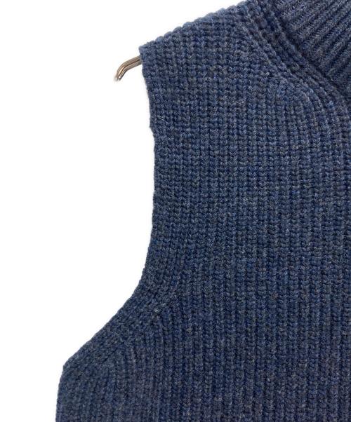 MARNI（マルニ）MARNI (マルニ) MARNI ウールモックネックニットベスト ネイビー サイズ:48の古着・服飾アイテム