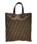FENDI (フェンディ) FENDI ズッカ トートバッグ ベージュ×ブラウン：63000円