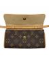 中古・古着 LOUIS VUITTON (ルイ ヴィトン) モノグラム ポシェットツインPM ベージュ×ブラウン：60000円