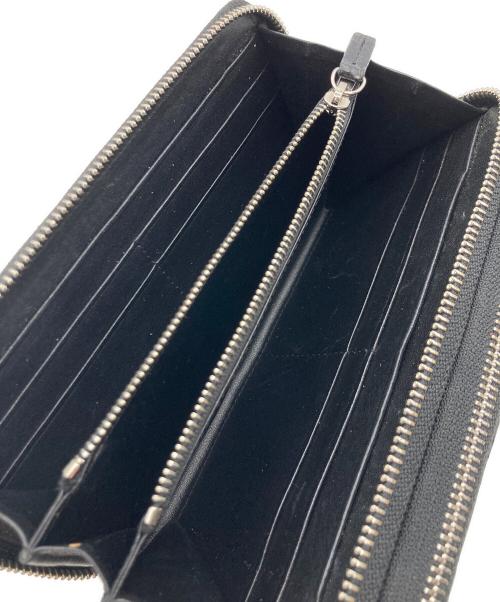 Maturi Japan（マトゥーリ ジャパン）Maturi Japan (マトゥーリ ジャパン) クロコダイル ダブルラウンドファスナー 長財布 ブラックの古着・服飾アイテム