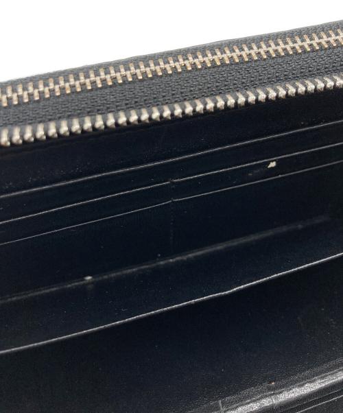 Maturi Japan（マトゥーリ ジャパン）Maturi Japan (マトゥーリ ジャパン) クロコダイル ダブルラウンドファスナー 長財布 ブラックの古着・服飾アイテム