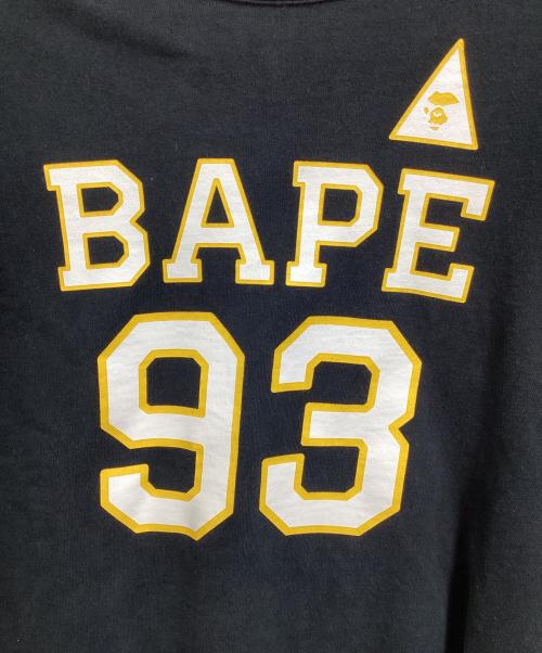 A BATHING APE（ア ベイシング エイプ）A BATHING APE (ア ベイシング エイプ) MILITARY PADDED RELAXED CREWNECK M ブラック サイズ:Lの古着・服飾アイテム