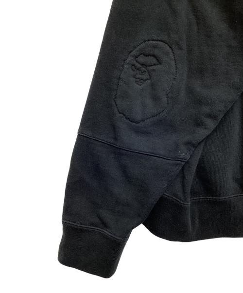 A BATHING APE（ア ベイシング エイプ）A BATHING APE (ア ベイシング エイプ) MILITARY PADDED RELAXED CREWNECK M ブラック サイズ:Lの古着・服飾アイテム
