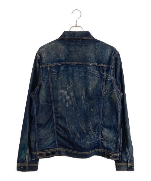 DIESEL（ディーゼル）DIESEL (ディーゼル) DIESEL 加工デニムジャケット インディゴ サイズ:Mの古着・服飾アイテム