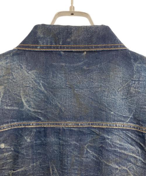 DIESEL（ディーゼル）DIESEL (ディーゼル) DIESEL 加工デニムジャケット インディゴ サイズ:Mの古着・服飾アイテム