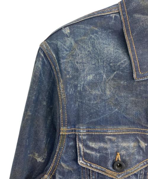 DIESEL（ディーゼル）DIESEL (ディーゼル) DIESEL 加工デニムジャケット インディゴ サイズ:Mの古着・服飾アイテム