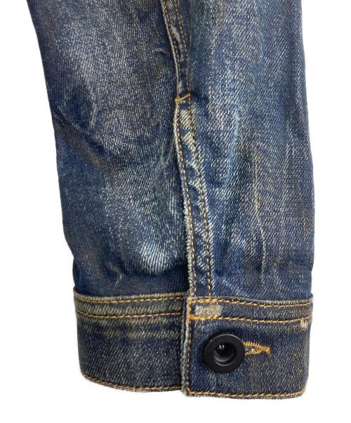 DIESEL（ディーゼル）DIESEL (ディーゼル) DIESEL 加工デニムジャケット インディゴ サイズ:Mの古着・服飾アイテム