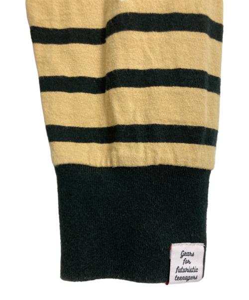 HUMAN MADE（ヒューマンメイド）HUMAN MADE (ヒューマンメイド) HUMAN MADE Striped T-shirt ブラック×ベージュ サイズ:Mの古着・服飾アイテム