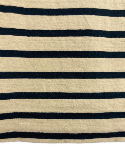 HUMAN MADE（ヒューマンメイド）HUMAN MADE (ヒューマンメイド) HUMAN MADE Striped T-shirt ブラック×ベージュ サイズ:Mの古着・服飾アイテム