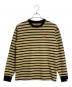 HUMAN MADE（ヒューマンメイド）の古着「HUMAN MADE Striped T-shirt」｜ブラック×ベージュ