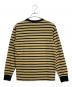 HUMAN MADE (ヒューマンメイド) HUMAN MADE Striped T-shirt ブラック×ベージュ サイズ:M：18000円