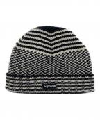 SUPREMEシュプリーム）の古着「SUPREME Wool Jacquard Beanie」｜ホワイト×ブラック