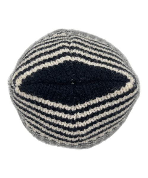 SUPREME（シュプリーム）SUPREME (シュプリーム) SUPREME Wool Jacquard Beanie ホワイト×ブラックの古着・服飾アイテム