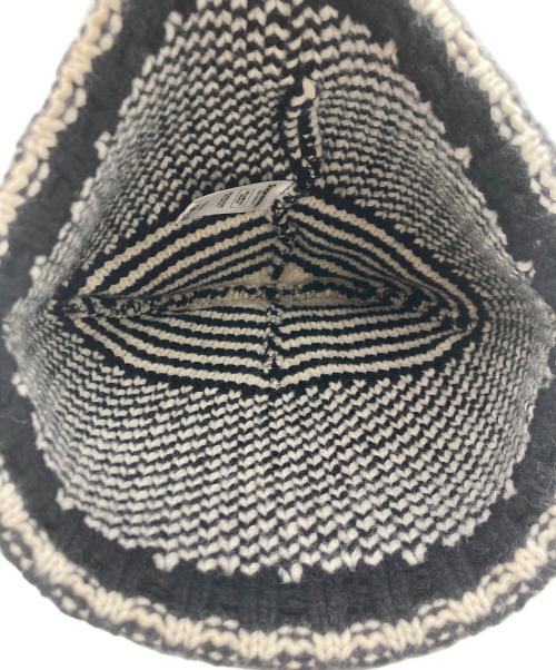 SUPREME（シュプリーム）SUPREME (シュプリーム) SUPREME Wool Jacquard Beanie ホワイト×ブラックの古着・服飾アイテム