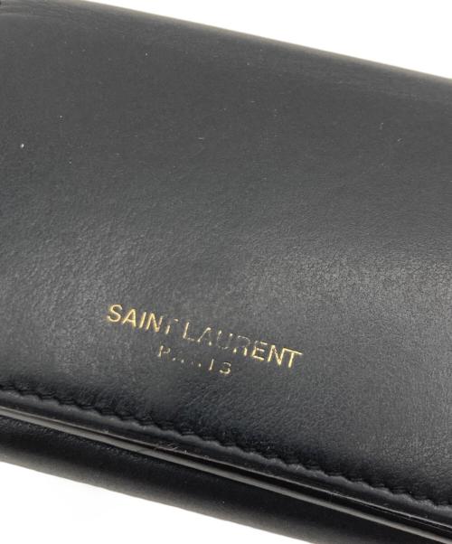 Saint Laurent Paris（サンローランパリ）Saint Laurent Paris (サンローランパリ) SAINT LAURENT 3つ折り財布 ブラックの古着・服飾アイテム