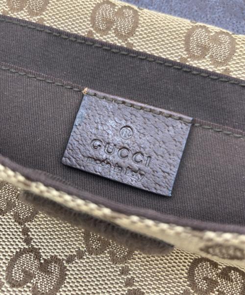 GUCCI（グッチ）GUCCI (グッチ) GUCCI GGキャンバス ボディーバッグ ブラウンの古着・服飾アイテム