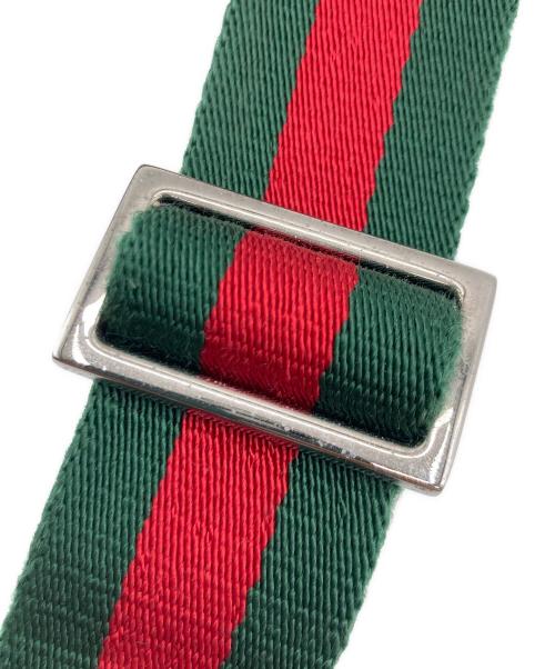 GUCCI（グッチ）GUCCI (グッチ) GUCCI GGキャンバス ボディーバッグ ブラウンの古着・服飾アイテム