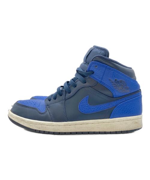 NIKE（ナイキ）NIKE (ナイキ) Air Jordan 1 Mid ネイビー×ブルー サイズ:US 8の古着・服飾アイテム